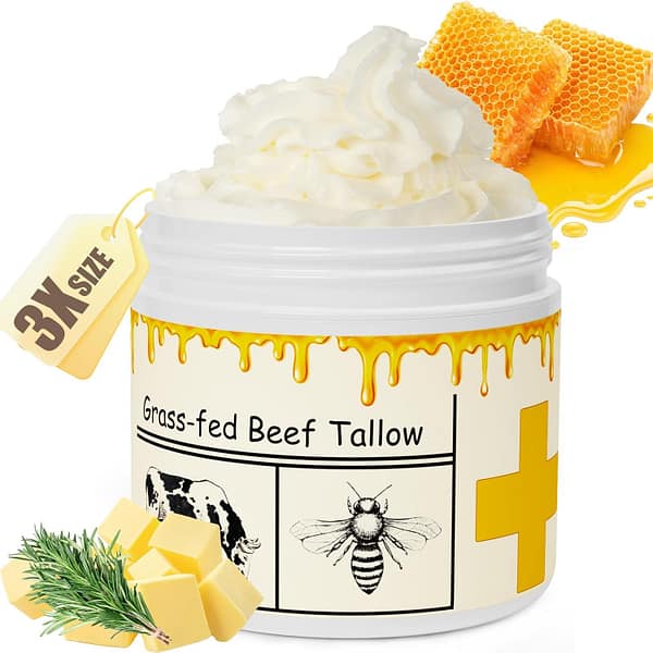 Whipped Grass-Fed Beef Tallow & Honey Cream